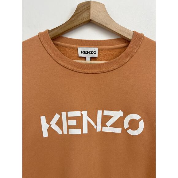 KENZO Spell Out Logo Designer Luxury Cotton Classic Crew Neck Sweatshirt - Large - Picture 5 of 10